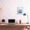 Stupell Industries Blue & Gray Ombre Abstract Lines Wall Art in Black Frame